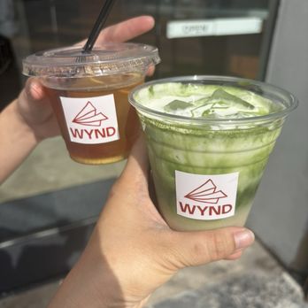 Wynd Coffee - Yuzu punch + Cloud matcha w/ oat milk - Coffee & Tea Near Me - Los Angeles, California Wynd Coffee - Yuzu punch + Cloud matcha w/ oat milk - Coffee & Tea Near Me - Los Angeles, California