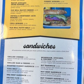 Old Mill Cafe - Menu - Breakfast & Brunch Near Me - Modesto, California