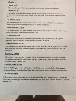 Menu photo 2 Holy Smokes BBQ and Catering Mountain Home, AR