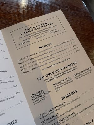 Menu photo 1 Napoleon House New Orleans, LA Menu photo 1 Napoleon House New Orleans, LA