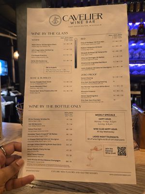 Menu photo 2 Cavelier Wine Bar Port Washington, WI