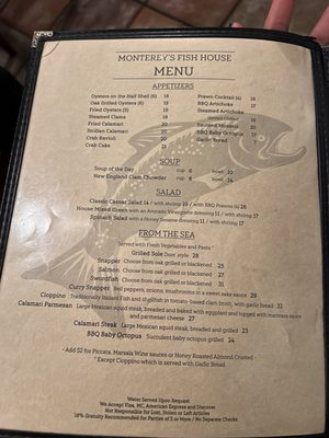 Menu photo 3 Monterey's Fish House Monterey, CA Menu photo 3 Monterey's Fish House Monterey, CA
