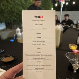 Personalized menu card. Personalized menu card.