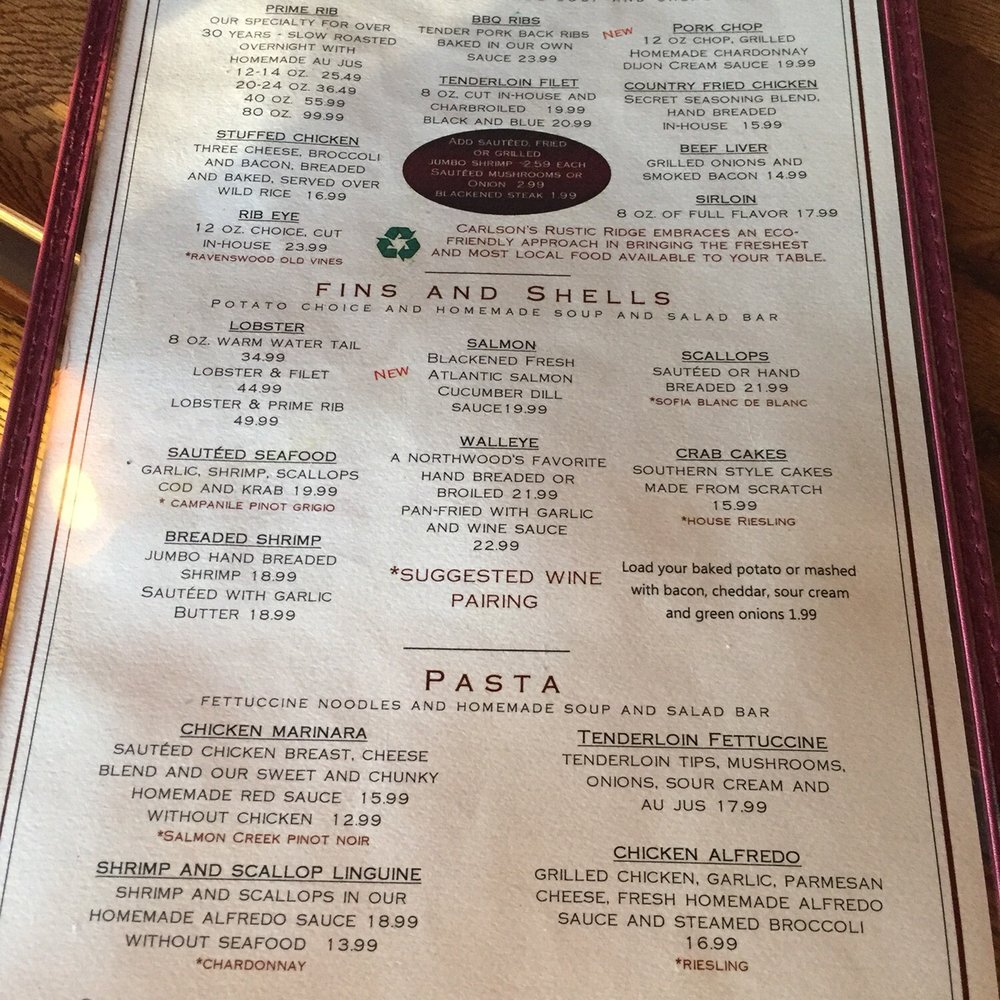 Rustic Ridge Resort - Menu - American Near Me - Friendship, Wisconsin Rustic Ridge Resort - Menu - American Near Me - Friendship, Wisconsin