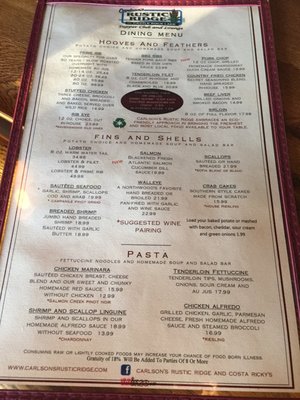 Menu photo 4 Rustic Ridge Resort Friendship, WI