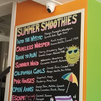 Squeeze Juicery - Summer menu 7/2018 - Juice Bars & Smoothies Near Me - Williamsville, New York