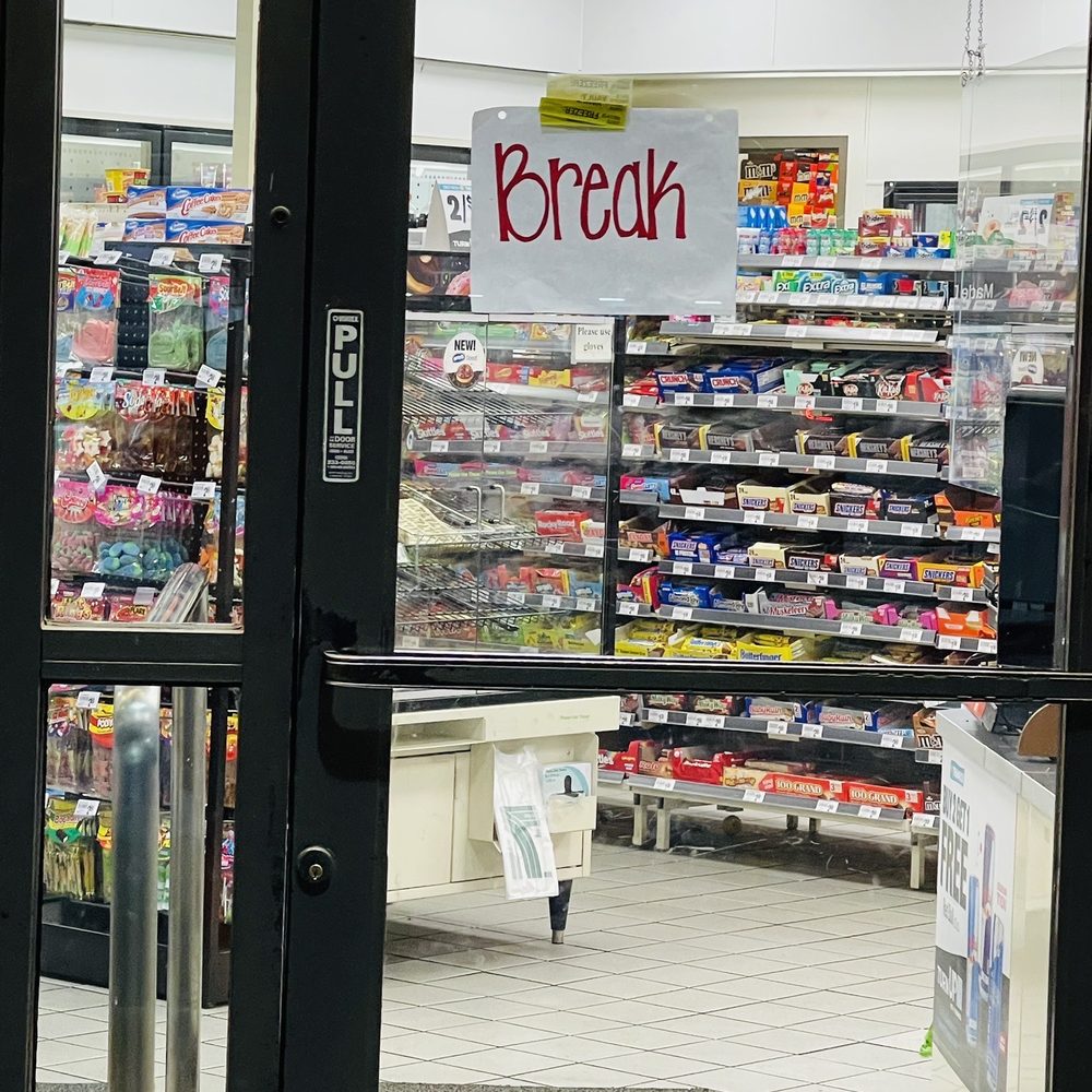 7-Eleven - a storefront with a sign that reads break - Convenience Stores Near Me - Clovis, California