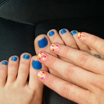KC Nails & Spa - Donut fingers and the blue was picked out by my 2 yr d! - Nail Salons Near Me - Placentia, California KC Nails & Spa - Donut fingers and the blue was picked out by my 2 yr d! - Nail Salons Near Me - Placentia, California