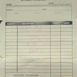 Receipt Receipt