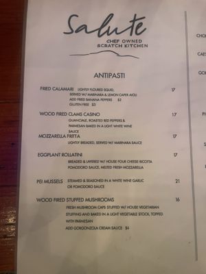 Menu photo 5 Salute Stowe, VT