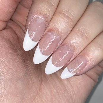 Fl Nails - No cuticle maintenance, uneven shape, and thickly applied powder. - Nail Salons Near Me - Orlando, Florida