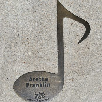 Beale Street - Sidewalk note Aretha Franklin - Local Flavor Near Me - Memphis, Tennessee Beale Street - Sidewalk note Aretha Franklin - Local Flavor Near Me - Memphis, Tennessee