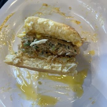 Vicious Biscuit - This is the Crab Benny I split in half. It was awesome! Everything meshed well. - Southern Near Me - Gonzales, Louisiana