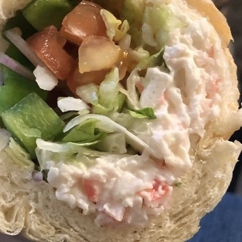 Hanini Subs - Seafood and Crab Cold Sub Lettuce, tomato, onion & bell pepper. - Sandwiches Near Me - Akron, Ohio