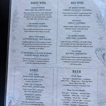 Driftwoods Coastal Grill - Wine/Sake/Beer menu - Seafood Near Me - Titusville, Florida Driftwoods Coastal Grill - Wine/Sake/Beer menu - Seafood Near Me - Titusville, Florida