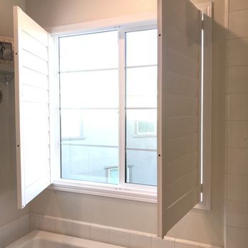 Buxton Blinds - Shutters open, louvers closed - Shades & Blinds Near Me - El Cajon, California