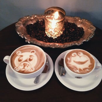 Moore Coffee Shop - Spanish Latte on the left, Nutella Mocha on the right. Delightful - Coffee & Tea Near Me - Seattle, Washington Moore Coffee Shop - Spanish Latte on the left, Nutella Mocha on the right. Delightful - Coffee & Tea Near Me - Seattle, Washington