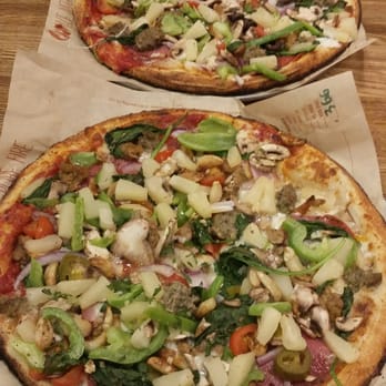 Blaze Pizza - Meat Eaters Pizza stacked with toppings! - Salad Near Me - Alhambra, California