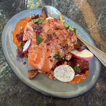 Oleana Restaurant - Salmon crudo - Turkish Near Me - Cambridge, Massachusetts