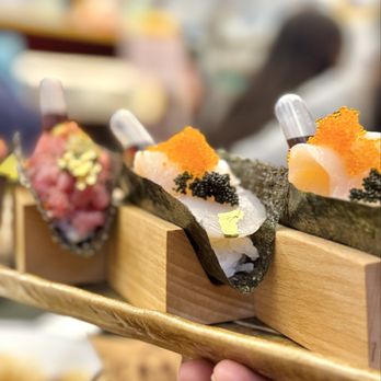 KChickin - Scallop hand roll, Otoro hand roll - Japanese Near Me - Boston, Massachusetts