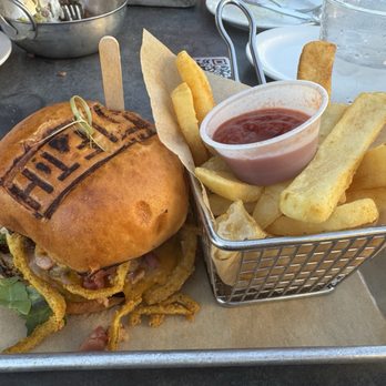 The Fifth - Burger with fries. - Cocktail Bars Near Me - Anaheim, California The Fifth - Burger with fries. - Cocktail Bars Near Me - Anaheim, California