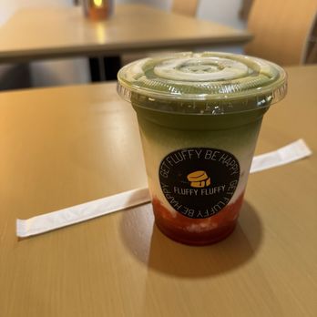 Fluffy Fluffy - Strawberry matcha latte - Desserts Near Me - New York, New York