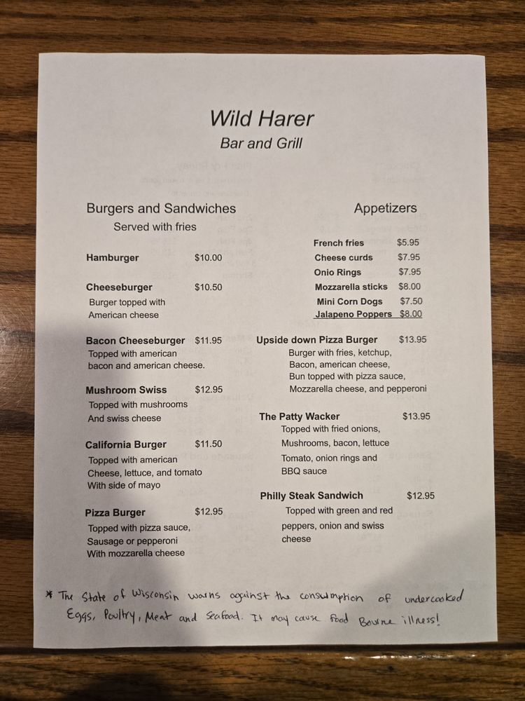 Wild Harer Bar & Grill Logo