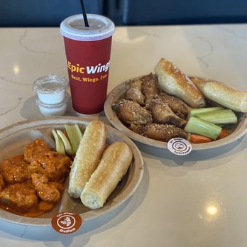 Epic Wings - Epic Eats Buffalo & Garlic Parmesan chicken - Chicken Wings Near Me - Rancho Cucamonga, California