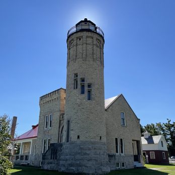 Old Mackinac Point Lighthouse - Sun cap on the lighthouse - Landmarks & Historical Buildings Near Me - Mackinaw City, Michigan Old Mackinac Point Lighthouse - Sun cap on the lighthouse - Landmarks & Historical Buildings Near Me - Mackinaw City, Michigan