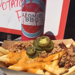 Still Smokin BBQ - Green chile queso fries with pork, get in my mouth!!!