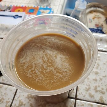 Starbucks - This was my freshly made "nitro" coffee w/ sweet cream... No foam, it just looked and tasted like watered down coffee. - Coffee & Tea Near Me - San Diego, California