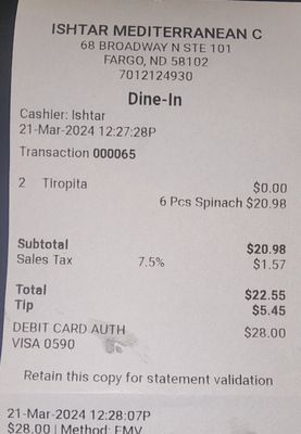 Ishtar Mediterranean Cuisine by null