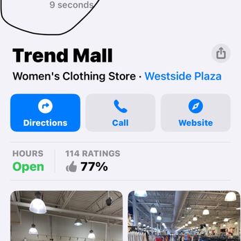 Trend Mall - This photo will show the time that I called the store after getting back to the hotel and found the tips in the dress. - Women's Clothing Near Me - Houston, Texas