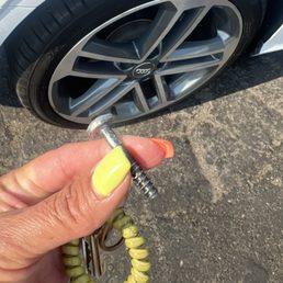 The nail /bolt that was in my tire
