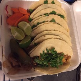2 pastor, 2 asada, and 2 pollo. A surprise unexpected when I got back.