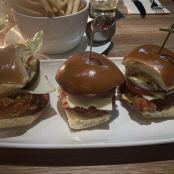 Cactus Club Cafe - Mini crispy chicken sandwiches - Canadian (New) Near Me - Toronto, Ontario Cactus Club Cafe - Mini crispy chicken sandwiches - Canadian (New) Near Me - Toronto, Ontario
