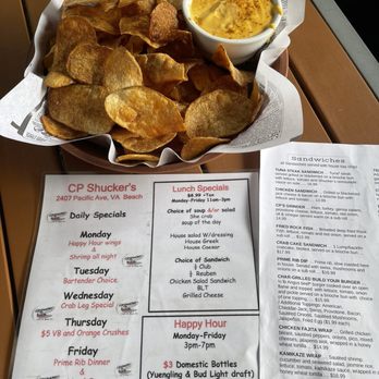 CP Shuckers - Chips and cheese (nacho cheese) - Seafood Near Me - Virginia Beach, Virginia