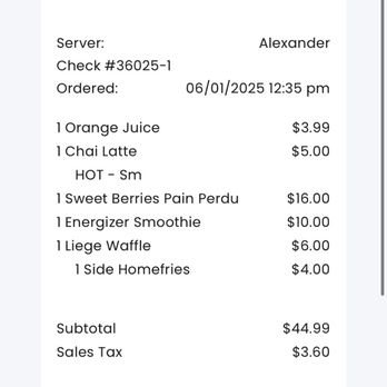 Crepe Corner - Receipt - Breakfast & Brunch Near Me - Cranston, Rhode Island Crepe Corner - Receipt - Breakfast & Brunch Near Me - Cranston, Rhode Island