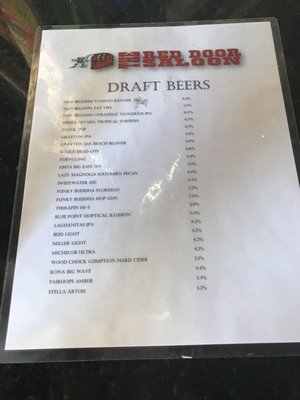 Menu photo 4 The Red Door Saloon Destin, FL