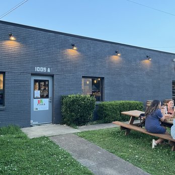 FAB Pizza - The exterior of the space shared with the Crazy Gnome Brewing. - Pizza Near Me - Nashville, Tennessee FAB Pizza - The exterior of the space shared with the Crazy Gnome Brewing. - Pizza Near Me - Nashville, Tennessee