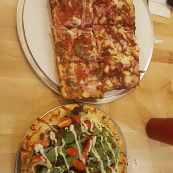 Pie Sci Pizza - Half Hawaiian + Half Meat Lovers (Large) and Small BLT - Pizza Near Me - Detroit, Michigan Pie Sci Pizza - Half Hawaiian + Half Meat Lovers (Large) and Small BLT - Pizza Near Me - Detroit, Michigan
