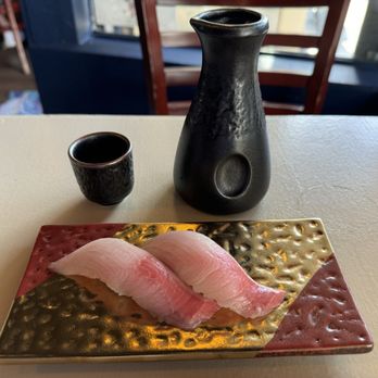 Bubu - Hamachi Nigiri and free Yelp Check In Hot Sake! :0) - Sushi Bars Near Me - San Francisco, California Bubu - Hamachi Nigiri and free Yelp Check In Hot Sake! :0) - Sushi Bars Near Me - San Francisco, California