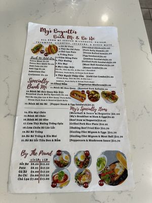 Menu photo 5 My Baguettes Houston, TX