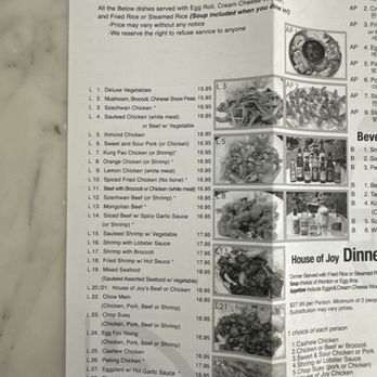 House of Joy - Menu - Chinese Near Me - Glendale, California House of Joy - Menu - Chinese Near Me - Glendale, California