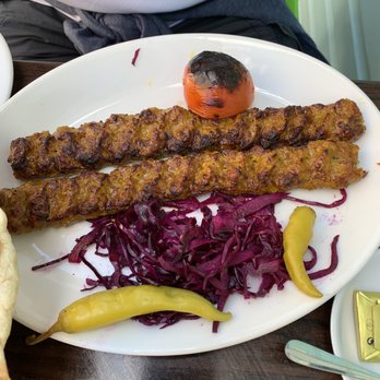 Sadaf Persian Restaurant - Kebab Koobideh with Naan - Middle Eastern Near Me - London, XGL