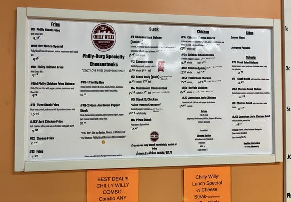 Chilly Willy Cheesesteaks by null