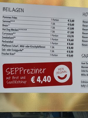Menu photo 3 Bitzinger Vienna, 9