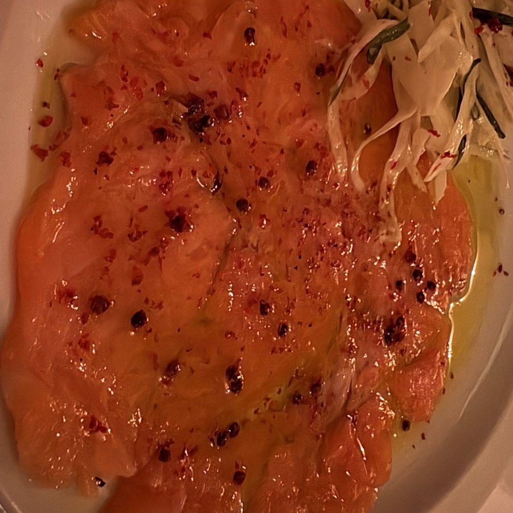 Wilde's - Steelhead carpaccio: nice flavor but weaker dish compared to others - Diners Near Me - Los Angeles, California Wilde's - Steelhead carpaccio: nice flavor but weaker dish compared to others - Diners Near Me - Los Angeles, California