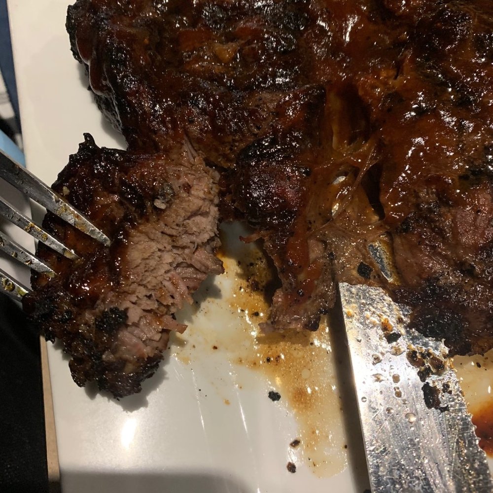 Table 26 - Medium rare was requested, and this arrived to the table .. - New American Near Me - Turlock, California Table 26 - Medium rare was requested, and this arrived to the table .. - New American Near Me - Turlock, California