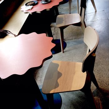 Elite Experience: Dreamwave Coffee - Fun shaped tables. - Yelp Events Near Me - Carlsbad, California
